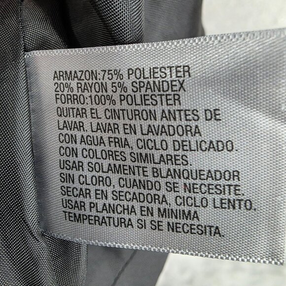 Womens Worthington Black Dress Short Sleeve V-Neck Polyester Blend Size 14 - Picture 4 of 9